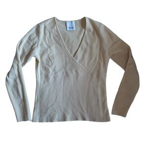 Allude cashmere & wool women’s wrap v-neck sweater